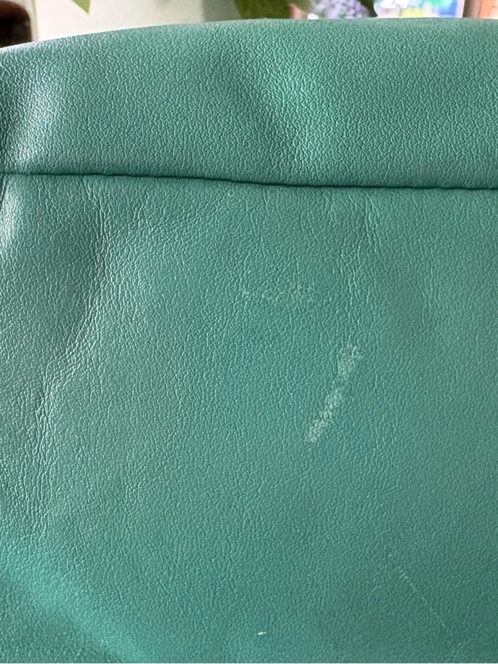 Coach Leather Purse Kristin #L1073-16814 Teal Color Bag Good Condition EUC - Picture 12 of 16